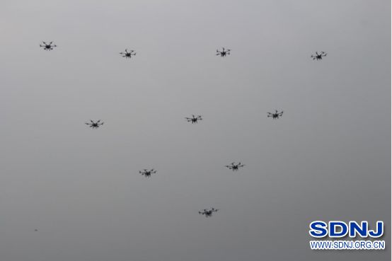 泗水县农机中心举行全国植保无人飞机操作技能展示活动泗水县选拔赛（图）
