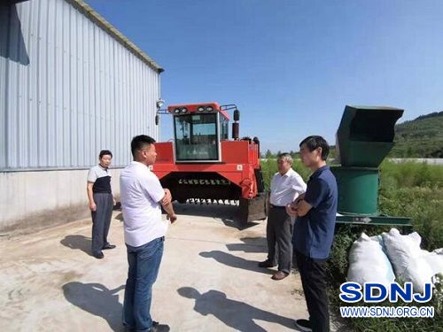 淄博市农机事业服务中心到沂源县检查指导农机购置补贴工作